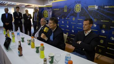 La conferencia de prensa este martes.