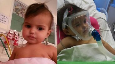 Génesis está en terapia intensiva del Garrahan.