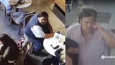 Dos robos, dos imágenes y un mismo delincuente.