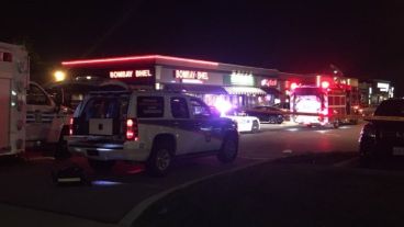 El local en el que explotó la bomba casera.