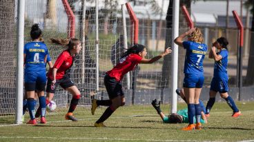 Uno de los goles de Newell´s.
