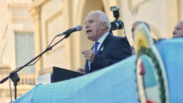 Lifschitz compartió el acto con el intendente de Santa Fe José Corral.