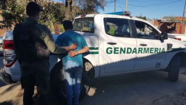 El hombre detenido por Gendarmería en Rosario.