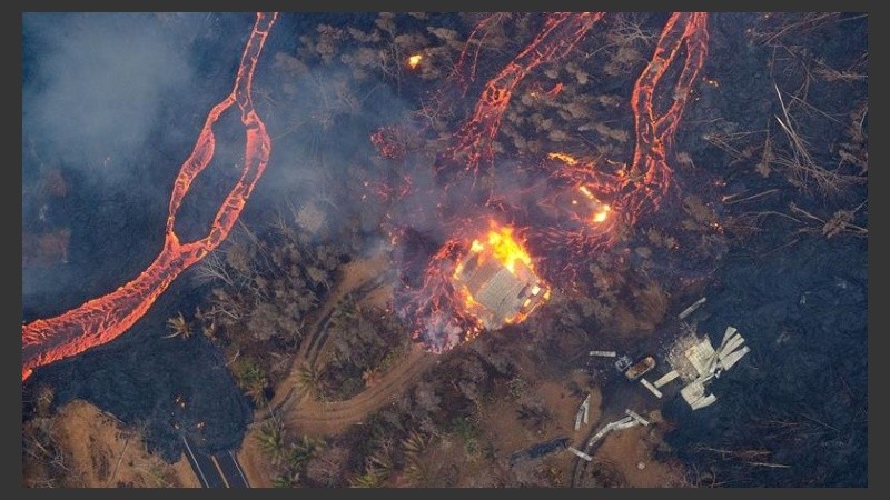 Ríos de lava en Hawaii.