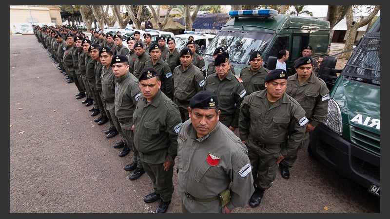 El acto en el destacamento móvil 2 de Gendarmería.
