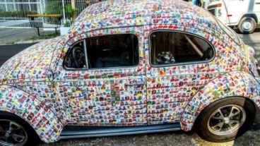 Así quedó el Volkswagen Fusca de 1973.