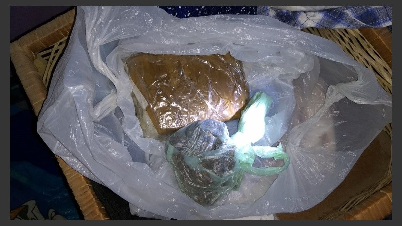 Marihuana secuestrada en uno de los operativos.
