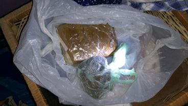 Marihuana secuestrada en uno de los operativos.