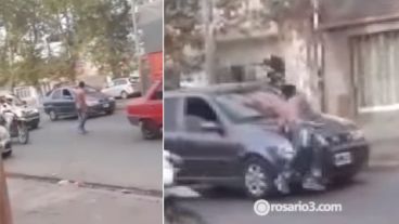 El momento del salto del "loco capot".