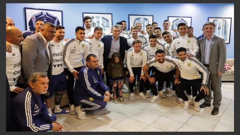 Macri se reunió con los integrantes de la selección.