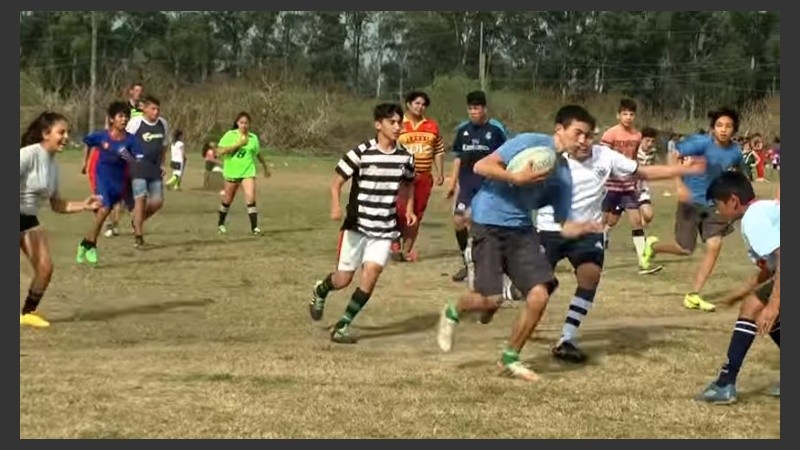 Los Tigres en acción.