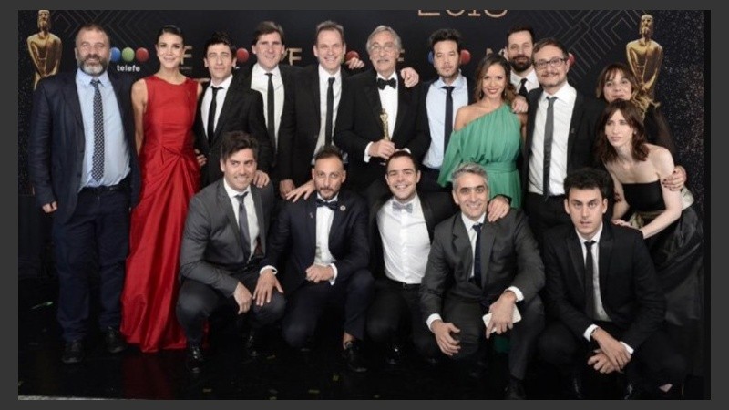 Parte del elenco y equipo técnico de 