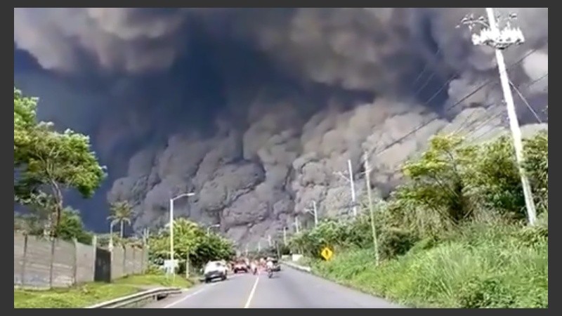Impactantes imágenes de la erupción en Guatemala. 