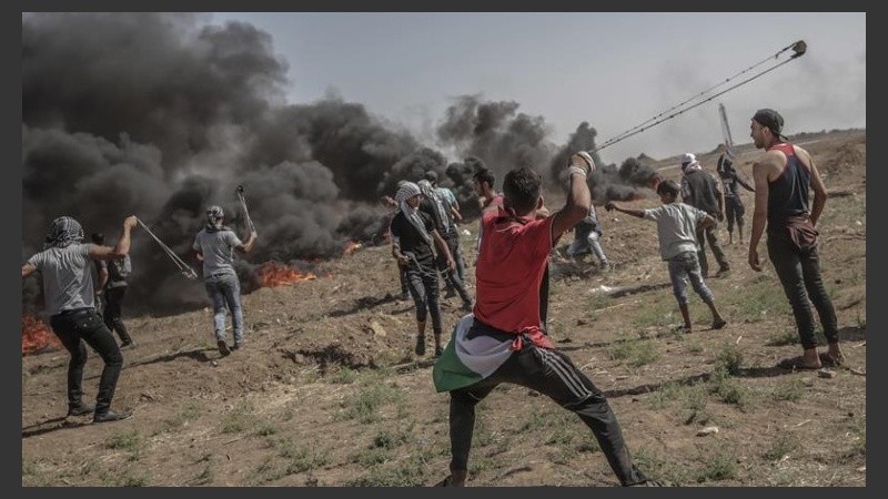 Unos 10 mil manifestantes reclamaron en la Franja de Gaza.