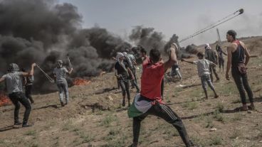 Unos 10 mil manifestantes reclamaron en la Franja de Gaza.