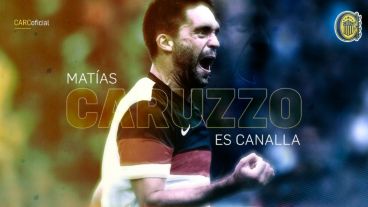 La oficialización de Caruzzo como nuevo futbolista canalla.