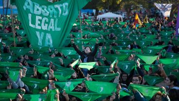 El pañuelazo de la tarde del domingo en el Parque a la Bandera.