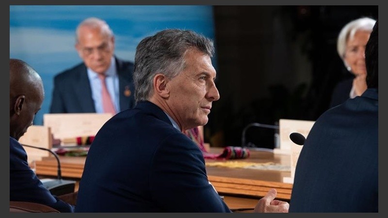 Macri en la reunión del G7.