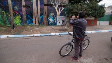 Así quedó el barrio de la infancia de Messi tras la intervención de los artistas.