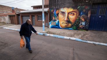 Así quedó el barrio de la infancia de Messi tras la intervención de los artistas.