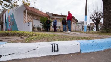 Los vecinos expresaron su felicidad por la intervención qu ele cambió la cara al barrio "La Bajada".