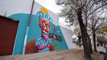 Así quedó el barrio de la infancia de Messi tras la intervención de los artistas.