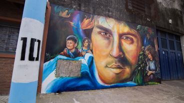 Así quedó el barrio de la infancia de Messi tras la intervención de los artistas.