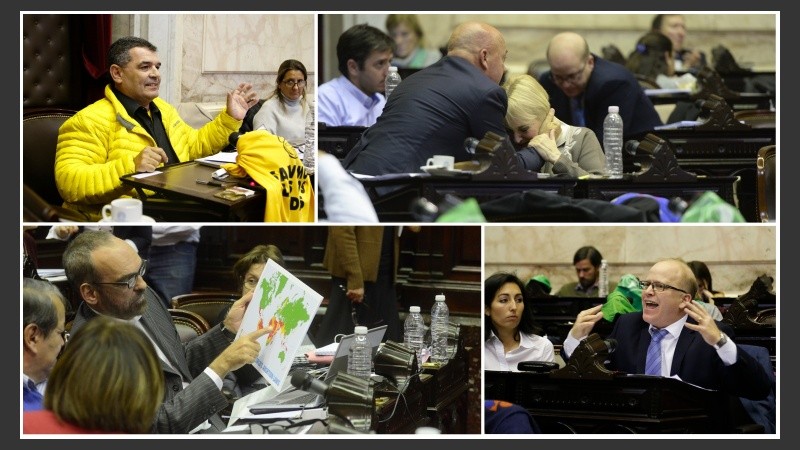 Arriba a la derecha, Ivana Bianchi, quebrada en llanto. 