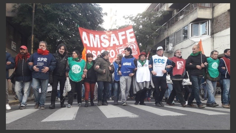 Los sindicatos se movilizan por el centro. 