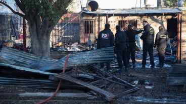 El lugar donde se produjo el fatal incendio.