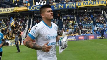 Acosta, en un partido ante Central.