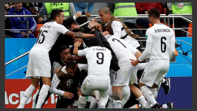 Giménez llevó alegría a los charrúas.