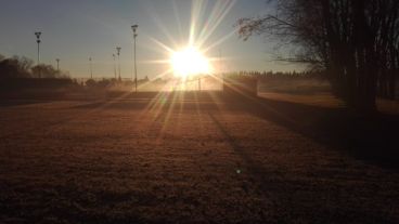Heladas y sol en la mañana de la región.