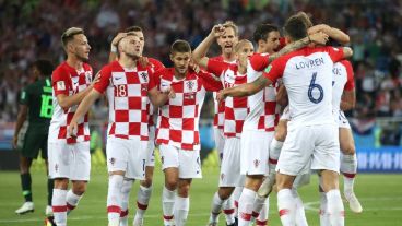 El equipo croata abrió la cuenta en el primer tiempo y se hizo fuerte.