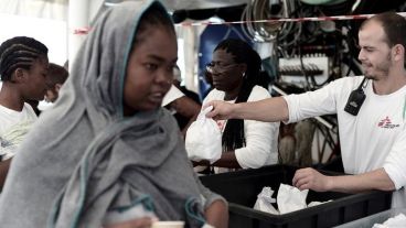 El barco llegó a Valencia este domingo.
