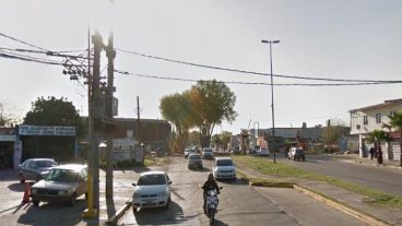 La zona donde la víctima fatal fue atacada anoche.