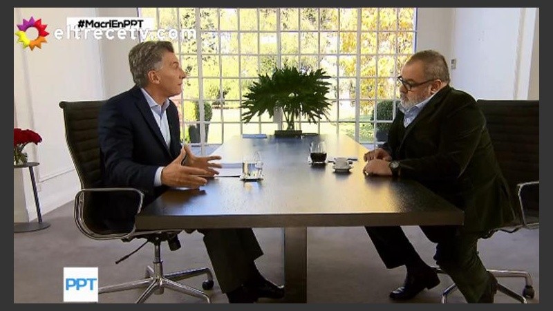 Macri habló con Lanata en PPT.