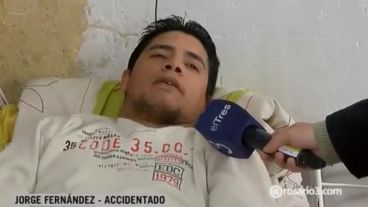 Jorge tiene para cuatro meses de recuperación.