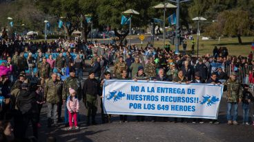 El desfile este Día de la Bandera.