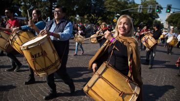 El desfile este Día de la Bandera.