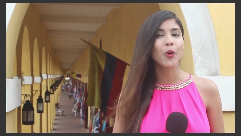 La periodista colombiana acosada en Moscú.