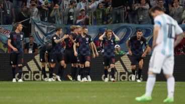 Desdibujado. Messi apareció poco y nada y la selección lo sintió.