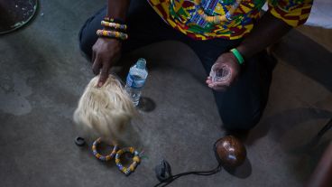 Hicieron una macumba para que Nigeria logre la victoria.