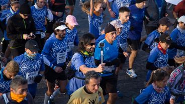Hombres y mujeres parrticiparon de la gran maratón.