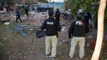 La zona del Fonavi amaneció llena de agentes.