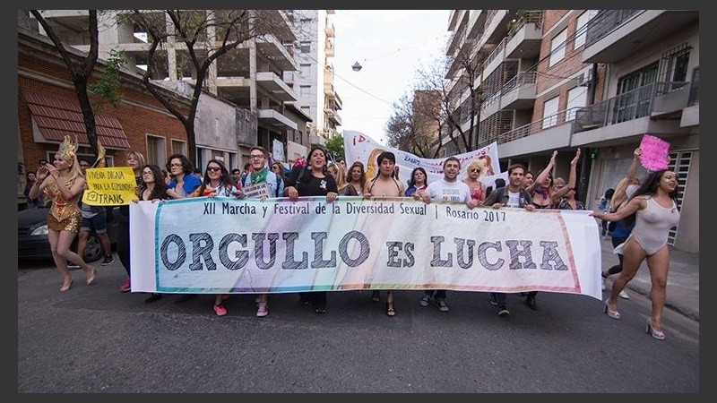 Una imagen de la masiva marcha del orgullo, en octubre pasado.