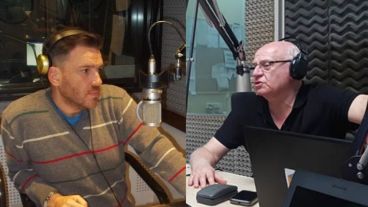 Jesús Emiliano y Tessandori relataron el clásico de 2002 en Newell's pero sin publicidad.