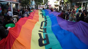 La manifestación se realizó en las calles céntricas de la ciudad.