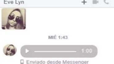 El mensaje intimidante que recibió la mujer.
