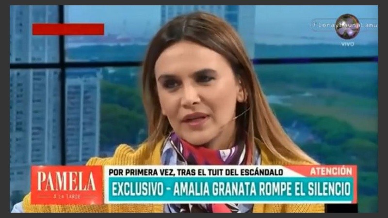 Granata hizo su descargo con Pamela David. 